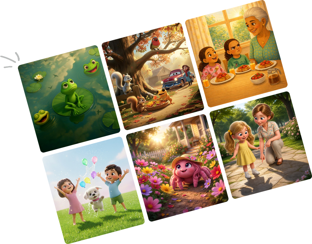 Open children's book