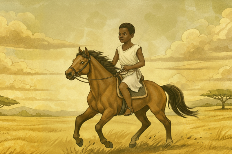Colorful children's book illustration artwork